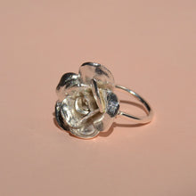 Load image into Gallery viewer, Camellia japonica Silver Ring