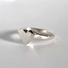 Load image into Gallery viewer, Heart Signet • Silver