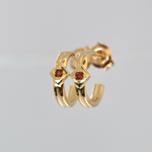 Load image into Gallery viewer, Space Between Huggie Hoop • Gold