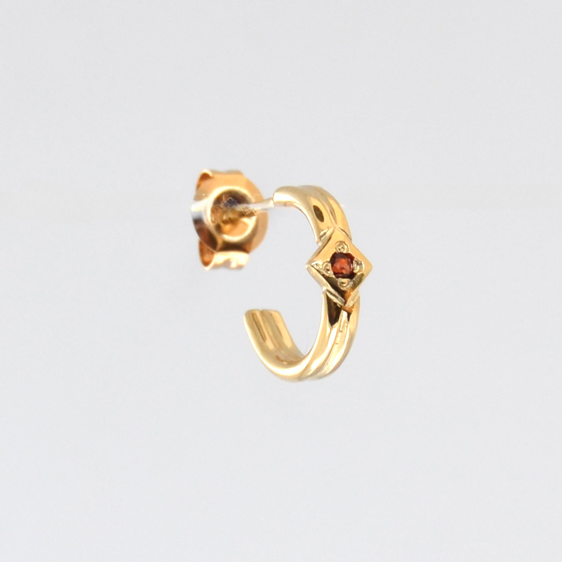 Space Between Huggie Hoop • Gold