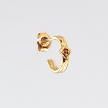 Load image into Gallery viewer, Space Between Huggie Hoop • Gold

