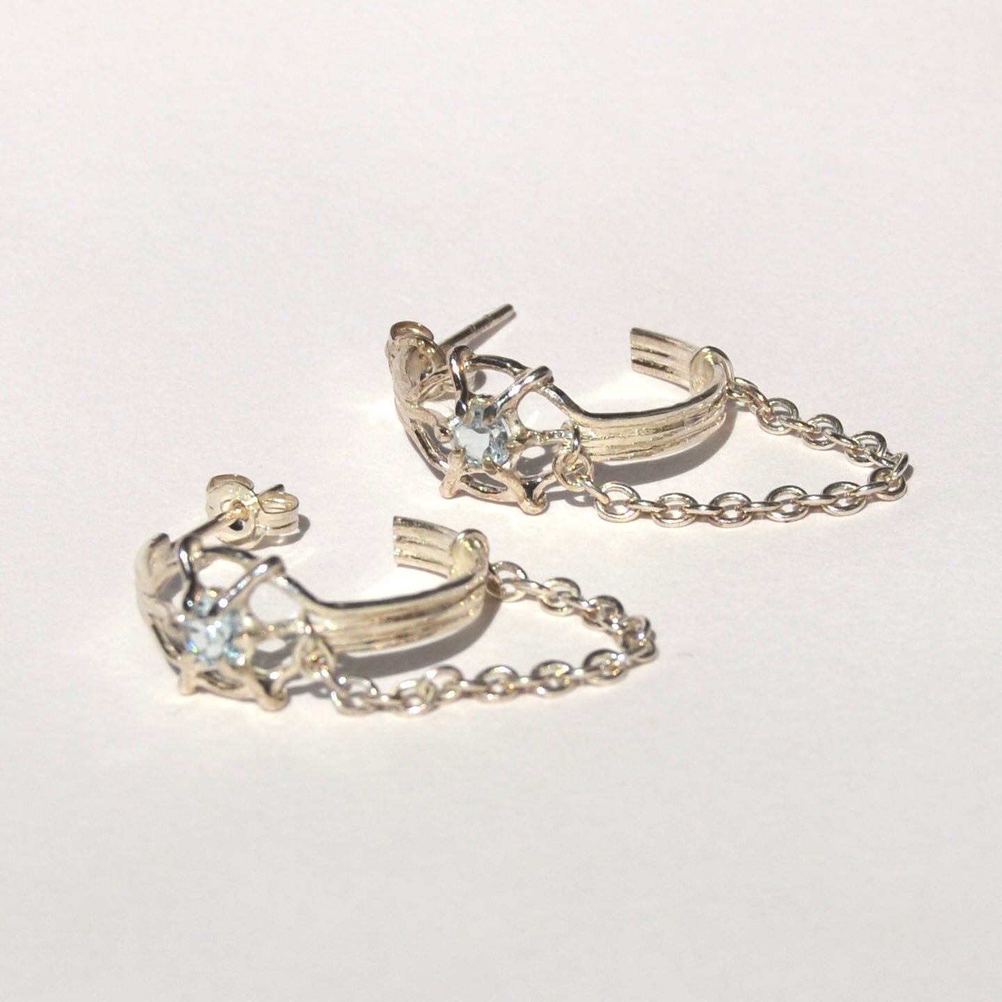 Topaz Chain Hoops