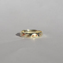 Load image into Gallery viewer, Orange Sapphire Garden Party Band Ring
