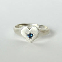 Load image into Gallery viewer, Heart Australian Sapphire Signet
