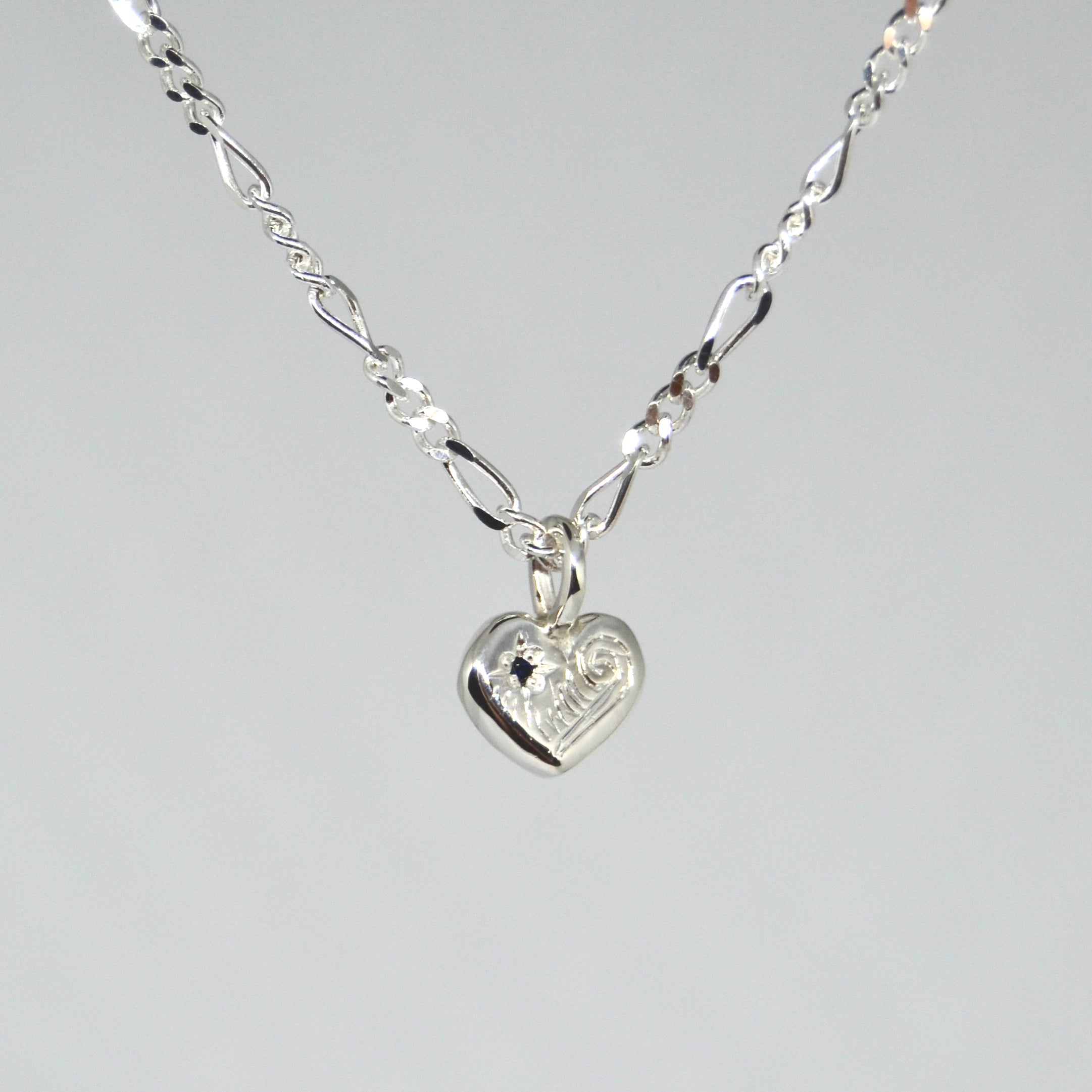 Engraved Heart Pendant