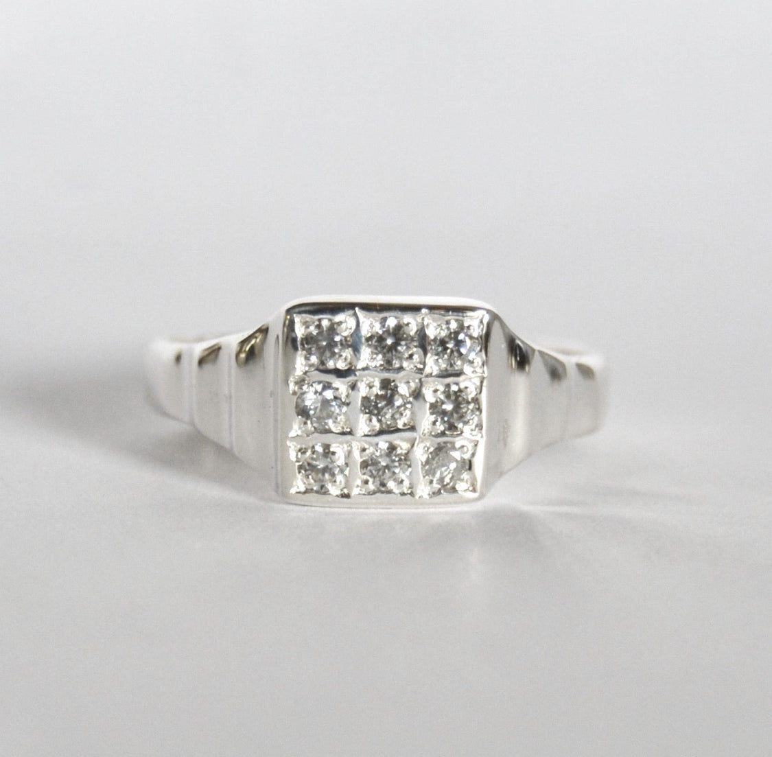 Art Deco Signet • Silver with Stones