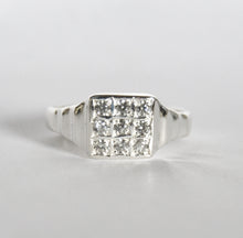 Load image into Gallery viewer, Art Deco Signet • Silver with Stones
