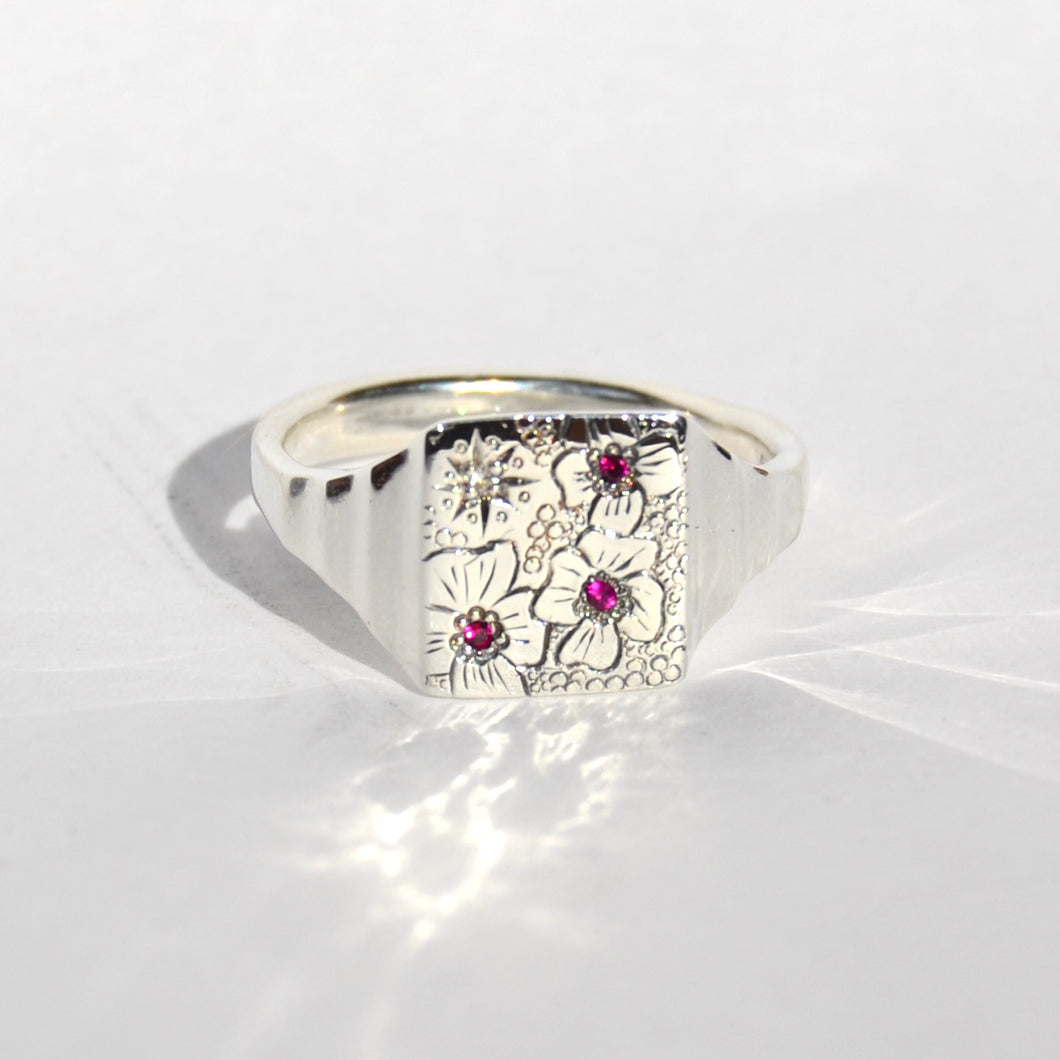 Pansy Stargazer Ring