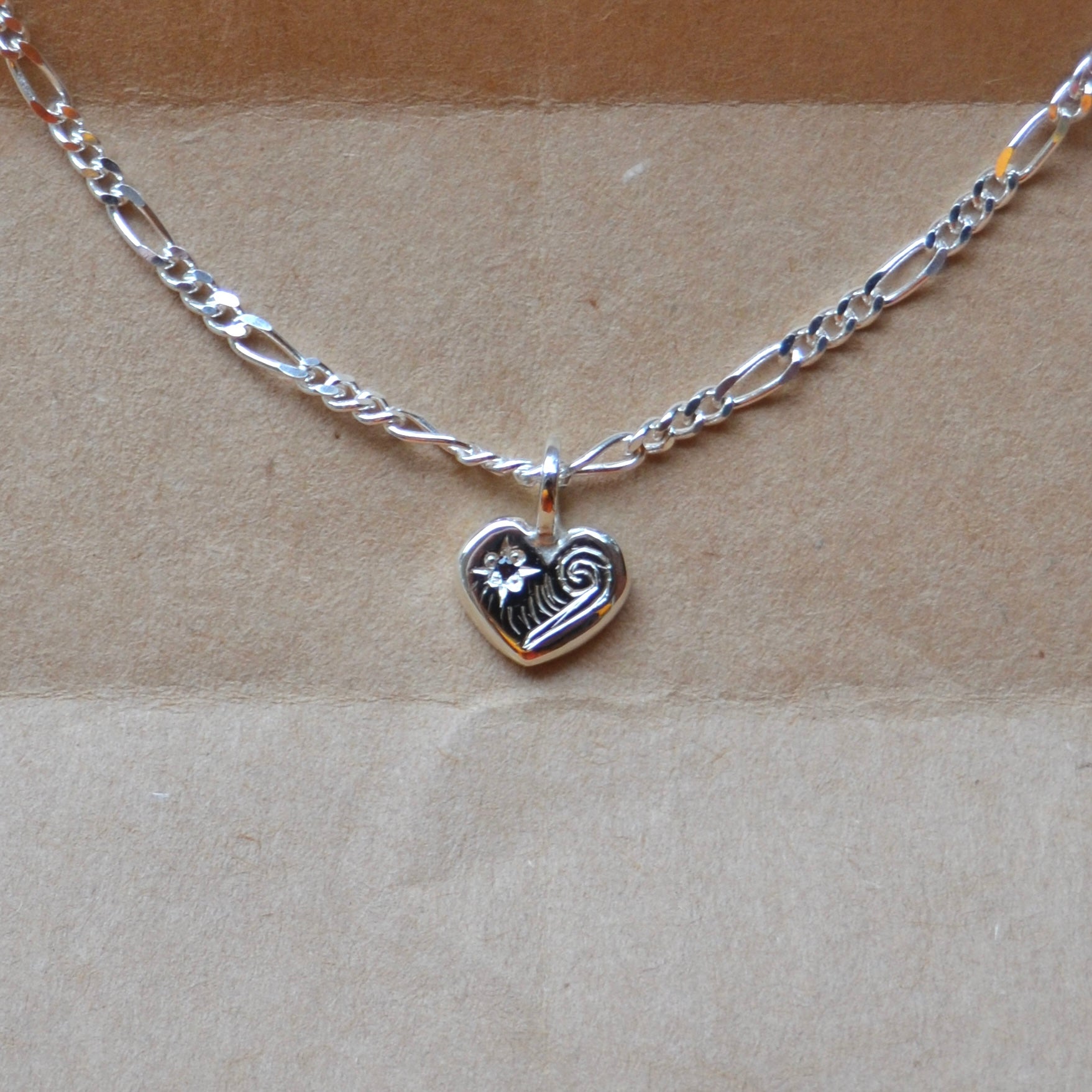 Engraved Heart Pendant