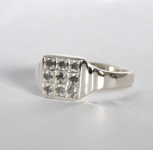Load image into Gallery viewer, Art Deco Signet • Silver with Stones
