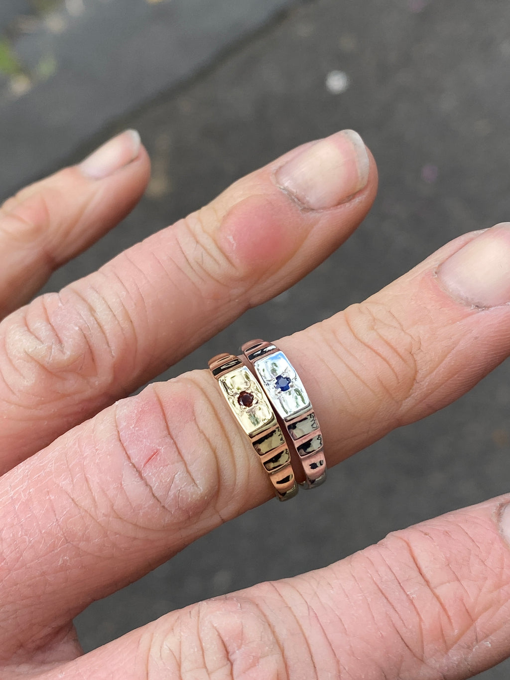 Art Deco Stacker • Silver