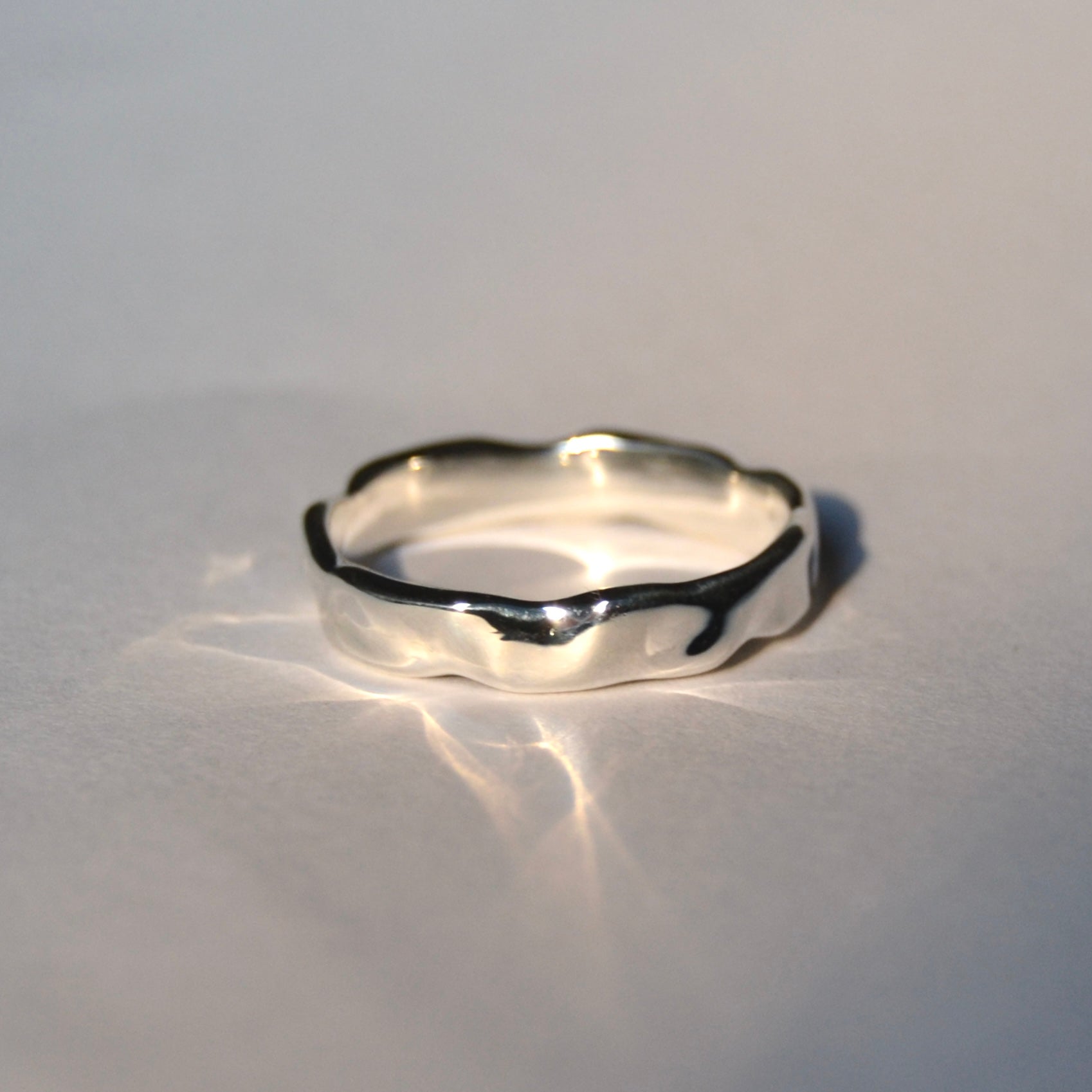 Glimmer Band Ring Silver