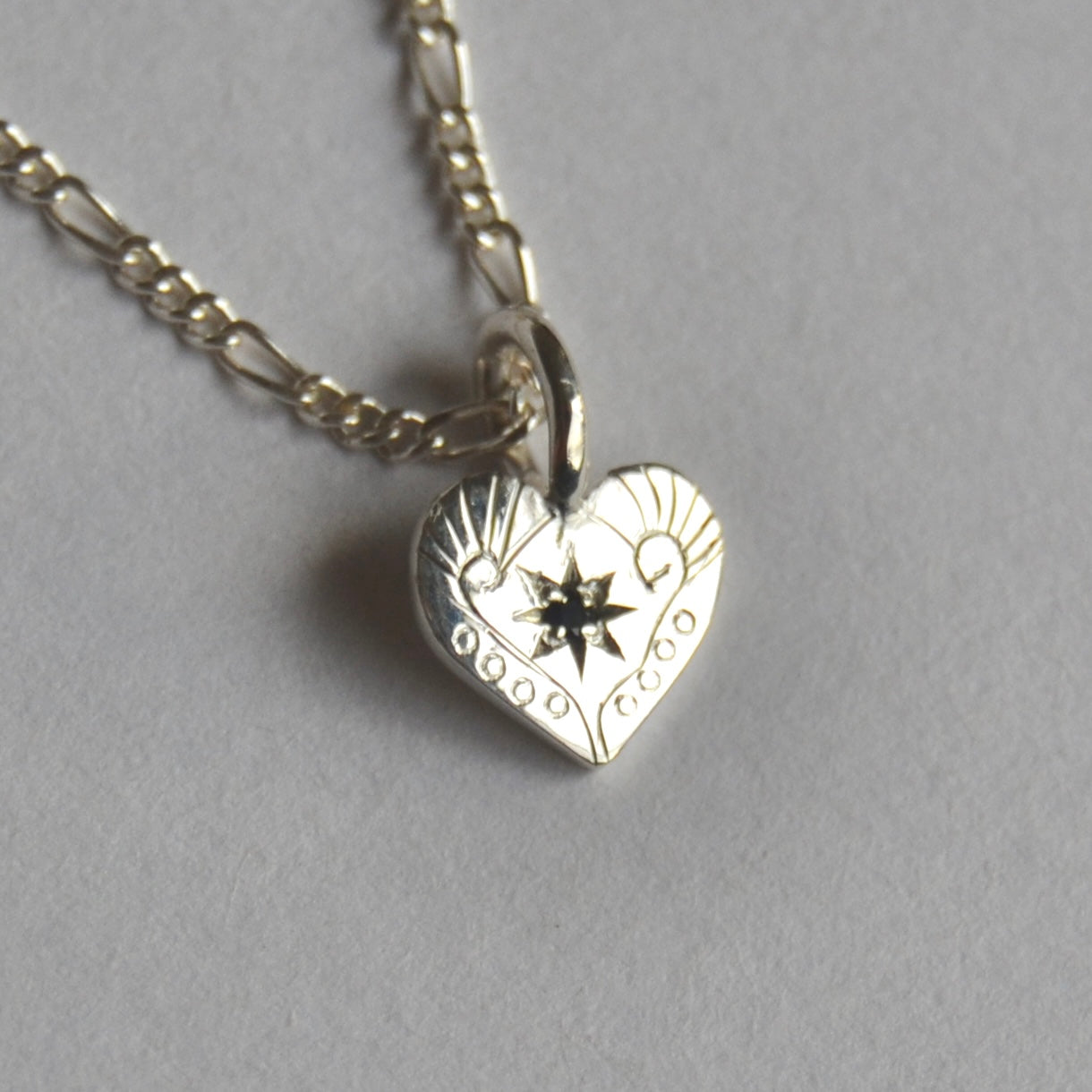 Sapphire Heart Necklace