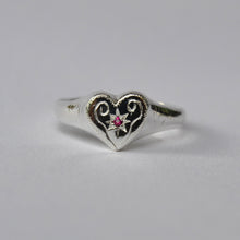 Load image into Gallery viewer, Engraved Heart Signet
