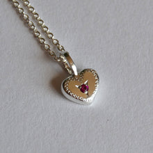 Load image into Gallery viewer, Ruby Heart Pendant
