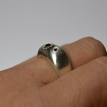 Load image into Gallery viewer, Garnet Domed Sky Ring
