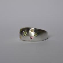 Load image into Gallery viewer, Candy Coloured Stars, Domed Ring
