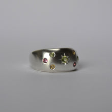 Load image into Gallery viewer, Candy Coloured Stars, Domed Ring
