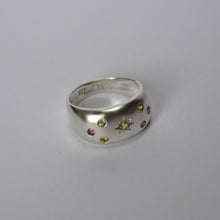 Load image into Gallery viewer, Candy Coloured Stars, Domed Ring
