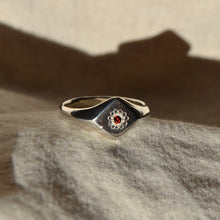 Load image into Gallery viewer, Garnet Signet Ring
